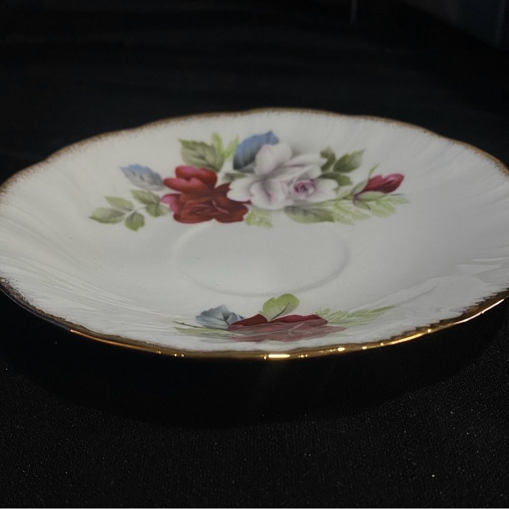 Vintage Regal Heritage British Decorative Bone China Teacup Plate for‎ Jewelry